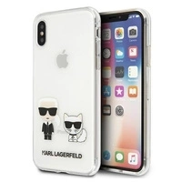 Etui Karl Lagerfeld Karl & Choupette na iPhone X / Xs - przezroczyste