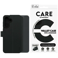 Etui CARE by PanzerGlass Feature Wallet Kickstand na Samsung Galaxy A36 5G - czarne