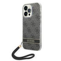 Guess GUOHCP14XH4STK iPhone 14 Pro Max 6,7" czarny/black hardcase 4G Print Strap