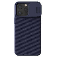 Pancerne etui Nillkin CamShield Pro Magnetic Case do iPhone 15 Pro Max z osłoną na aparat - fioletowe