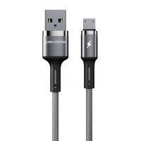 WK Design Kingkong kabel USB - Micro USB Power Delivery QuickCharge 3 A 1 m czarny (WDC-128m)