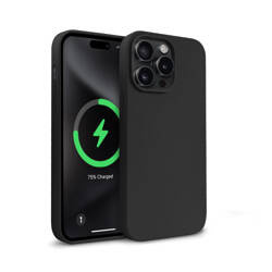 Crong Color Cover Magnetic - Etui iPhone 15 Pro MagSafe (czarny)