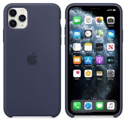 Apple Silicone Case - Silikonowe etui iPhone 11 Pro Max (nocny błękit)