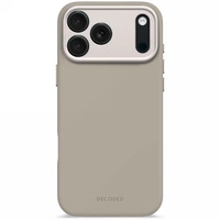 Etui Decoded AntiMicrobial Silicone Backcover z MagSafe na iPhone 17 Pro Max - beżowe