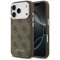 Etui Guess 4G Classic Logo MagSafe na iPhone 17 Pro - brązowe