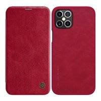 Nillkin Qin skórzana kabura etui iPhone 12 Pro Max czerwony