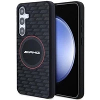 Etui AMG Silicone Carbon Pattern MagSafe na Samsung Galaxy S24+ - czarne