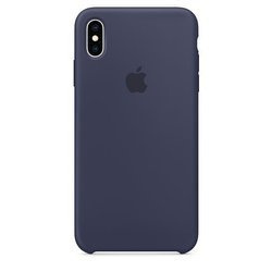 Apple Silicone Case - Silikonowe etui iPhone Xs Max (nocny błękit)