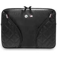 Torba BMW Carbon Pockets & Metal Logo Sleeve na laptopa 14" - czarna