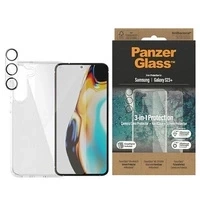 Zestaw PanzerGlass Bundle 3in1 etui przezroczyste + folia + osłona aparatu do Samsung Galaxy S23+