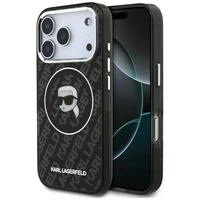 Etui Karl Lagerfeld IML Karl Head Logo MagSafe na iPhone 17 Pro Max - czarne