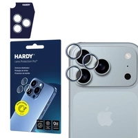 Szkło na obiektyw 3mk HARDY Lens Protection Pro do iPhone 17 Pro / 17 Pro Max - szare