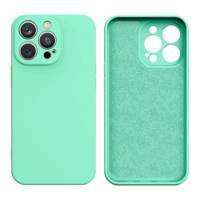 Silicone case etui iPhone 13 Pro Max silikonowy pokrowiec miętowozielone