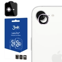 Szkło hartowane na obiektyw aparatu 3mk Lens Protection Pro do iPhone 16e  - fioletowe
