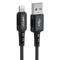 Acefast kabel MFI USB - Lightning 1,8m, 2,4A czarny (C4-02 A Black)