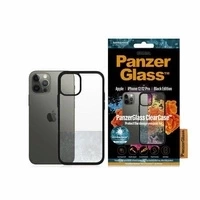 Etui PanzerGlass ClearCase antybakteryjne na iPhone 12 / 12 Pro - przezroczysto-czarne