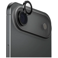 Szkło na aparat UNIQ Optix Aluminium Camera Lens Protector na iPhone 17 Air z aplikatorem - czarne