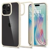 Etui Spigen Crystal Hybrid na iPhone 15 Pro Max - przezroczysto-beżowe