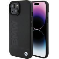 Etui BWM Leather Hot Stamp na iPhone 15 Plus - czarne