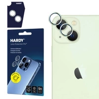 Szkło na obiektyw 3mk HARDY Lens Protection Pro do Apple iPhone 15 / 15 Plus - zielone