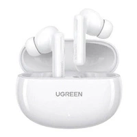 Słuchawki bezprzewodowe Ugreen HiTune T6 z funkcją ANC + kabel USB-A - USB-C - białe
