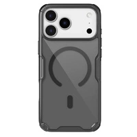 Etui Nillkin Nature TPU Pro Magnetic kompatybilne z MagSafe na iPhone 17 Pro Max - półprzezroczyste-czarne
