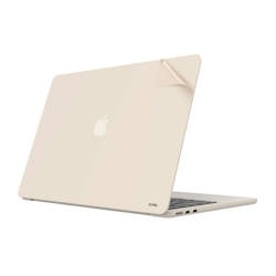 JCPal MacGuard 2w1 folia na klapę i spód do MacBook Air 13 M2 2022 A2681 STARLIGHT