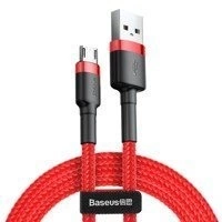 Kabel Baseus Cafule Cable CAMKLF-C09 USB-A / micro USB 1.5A 2 m - czerwony