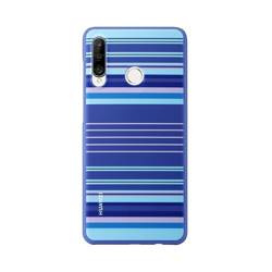 Huawei etui do P30 Lite plecki dekoracyjne TPU niebieskie linie