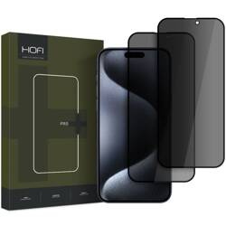 SZKŁO PRYWATYZUJĄCE HOFI ANTI SPY GLASS PRO+ 2-PACK IPHONE 16 PRO / 17 / 17 PRO PRIVACY