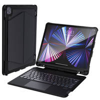Choetech Keyboard Case etui pokrowiec do iPad Pro 12,9" bezprzewodowa klawiatura Bluetooth czarny (BH-015)