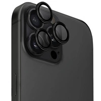 Szkło ochronne UNIQ Optix Aluminium Camera Lens Protector iPhone 16 Pro / 16 Pro Max z aplikatorem - czarne