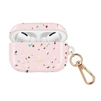 Etui UNIQ Coehl Terrazzo na AirPods Pro - różowe