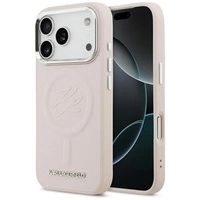 Etui Karl Lagerfeld Initial & Metal Logo MagSafe do iPhone 17 Pro Max - różowe