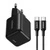 czarny \ z kablem USB-C