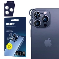 Szkło na obiektyw 3mk HARDY Lens Protection Pro do Apple iPhone 15 Pro - niebieskie