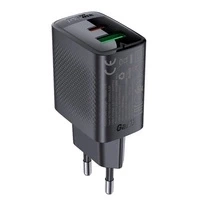 Ładowarka Acefast A78 sieciowa GaN USB-A / USB-C PD 20W - czarna