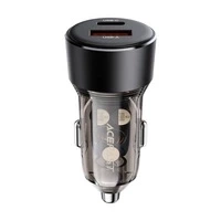 Ładowarka Acefast B12 samochodowa 60W USB-A / USB-C - czarna