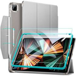 ESR ASCEND TRIFOLD & TEMPERED GLASS IPAD PRO 12.9 2021 GREY
