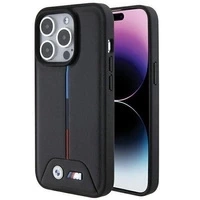 Etui BMW Quilted Tricolor na iPhone 15 Pro Max - czarne