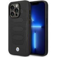 Etui BMW BMHMP14X22RPSK iPhone 14 Pro Max 6,7" czarny/black Leather Seats Pattern MagSafe