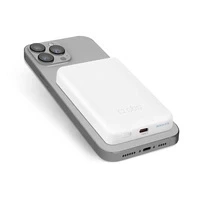 5000 mAh wireless magnetic Power Bank White