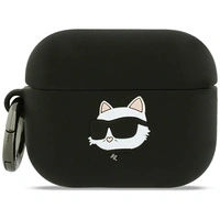 Etui Karl Lagerfeld Silicone Choupette Head 3D na AirPods Pro 3 - czarne