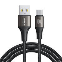 Kabel Joyroom Light-Speed Series SA25-AC6 USB-A / USB-C szybki transfer 100W 1.2m - czarny