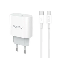 Ładowarka sieciowa Dudao A14EUC PD 20W USB-C z kablem - biała