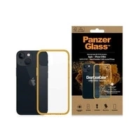 Etui PanzerGlass ClearCase antybakteryjne z certyfikatem Military Grade na iPhone 13 mini - przezroczysto-żółte