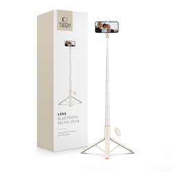 TECH-PROTECT L09S BLUETOOTH SELFIE STICK TRIPOD BEIGE