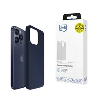 Etui 3mk Silicone Case na iPhone 16 Pro Max - granatowe