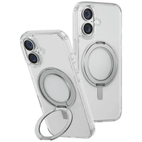 Etui UNIQ Swivix 360 Rotating Kickstand na iPhone 16 - przezroczyste