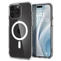 Etui Spigen Crystal Hybrid MagSafe na iPhone 15 Pro - przezroczysto-białe
